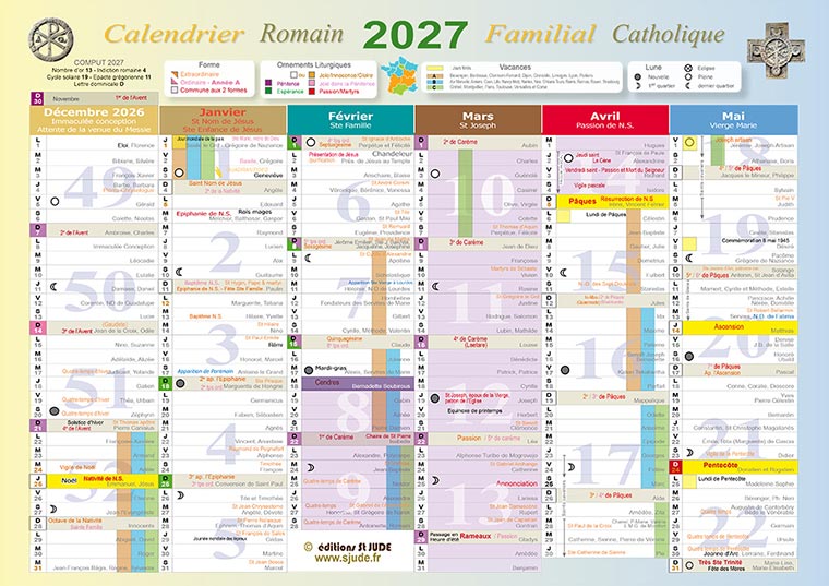  Petit Calendrier 2027