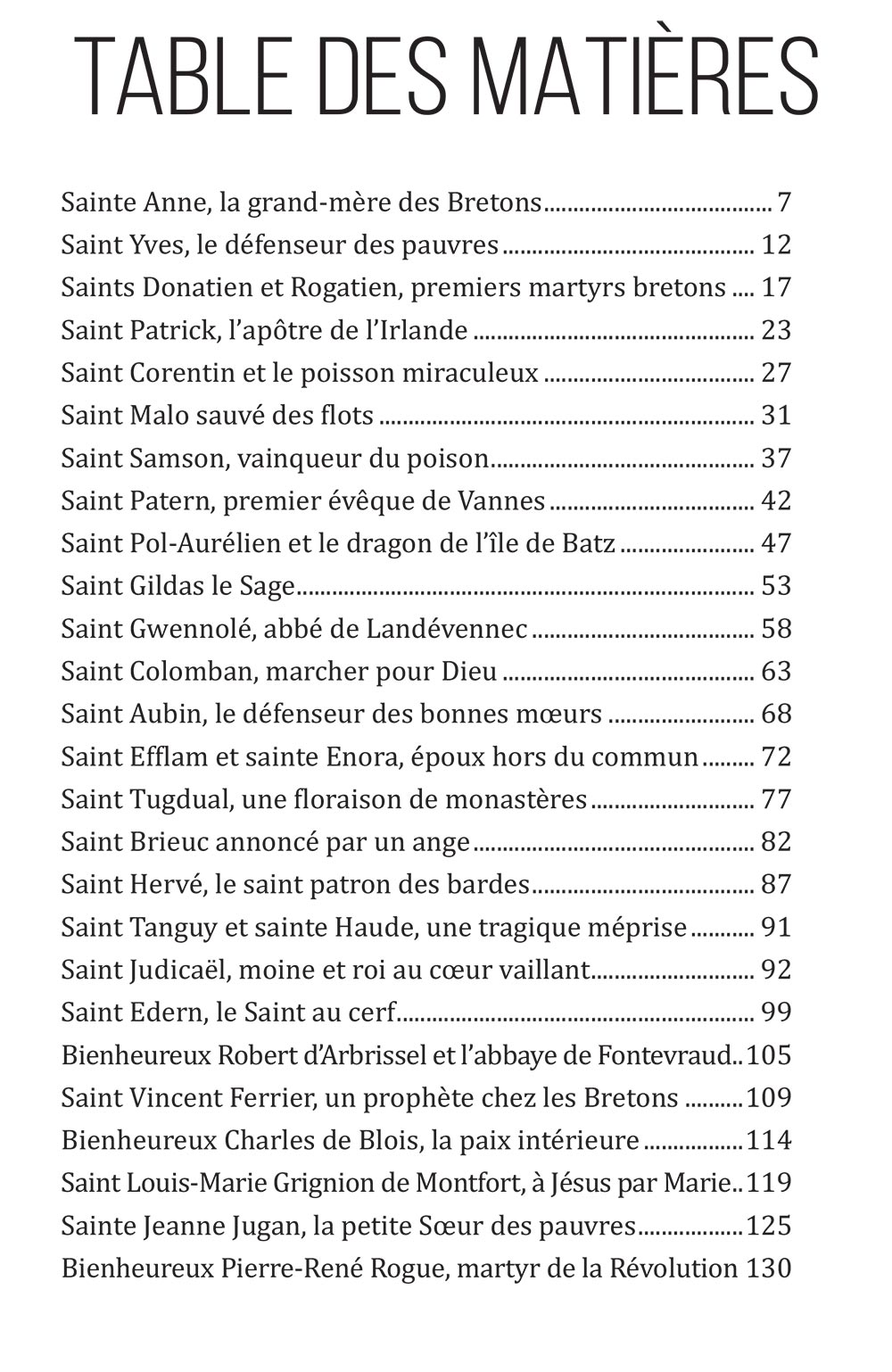 Saints de Bretagne